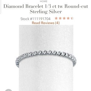 Diamond tennis bracelet 1/3 ct